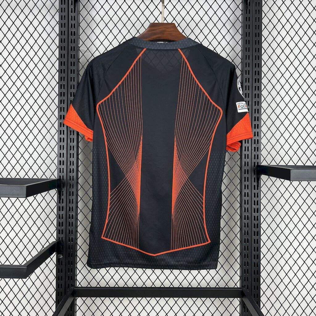 Camiseta Barcelona Negra y Naranja Especial