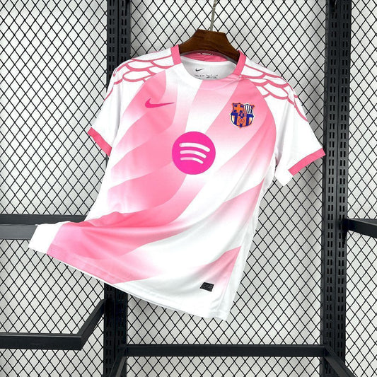 Camiseta Barcelona Rosa y Blanca Especial