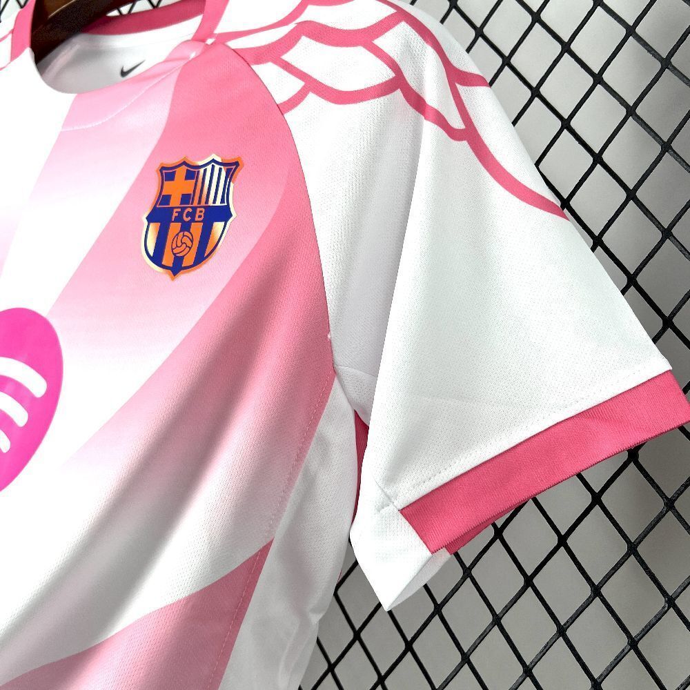 Camiseta Barcelona Rosa y Blanca Especial